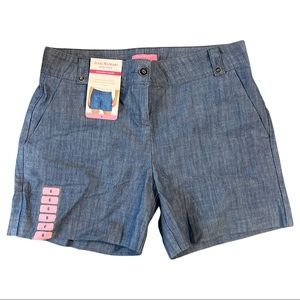 Chambray Tailored Shorts